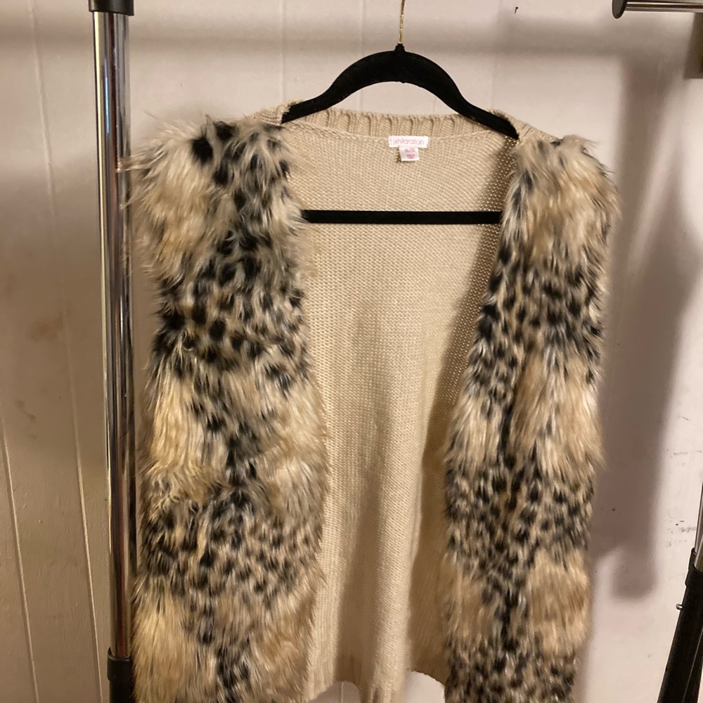 XL Animal Faux Fur Vest